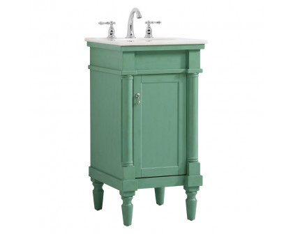 Elegant Bathroom Vanity - Vintage Mint (VF13018VM)