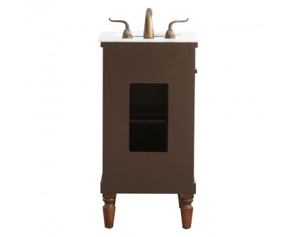 Elegant Bathroom Vanity - Walnut (VF13018WT)