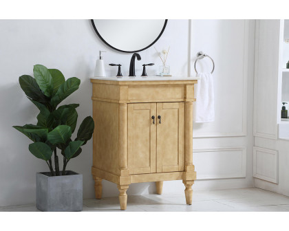 Elegant Bathroom Vanity - Antique Beige, L 24" (VF13024AB)