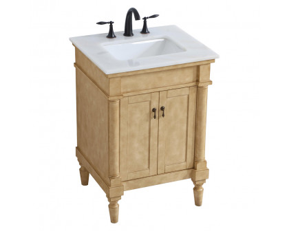 Elegant Bathroom Vanity - Antique Beige, L 24" (VF13024AB)