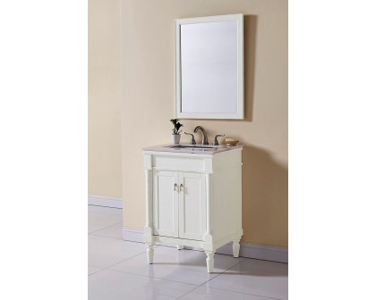 Elegant Bathroom Vanity - Antique White, L 24" (VF13024AW)