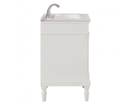 Elegant Bathroom Vanity - Antique White, L 24" (VF13024AW)