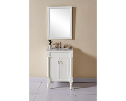 Elegant Bathroom Vanity - Antique White, L 24" (VF13024AW)