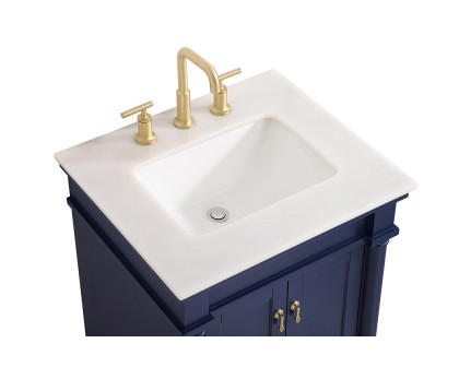 Elegant Bathroom Vanity - Blue, L 24" (VF13024BL)