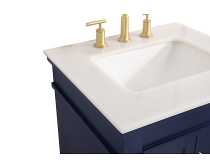 Elegant Bathroom Vanity - Blue, L 24" (VF13024BL)