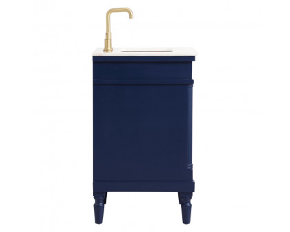 Elegant Bathroom Vanity - Blue, L 24" (VF13024BL)