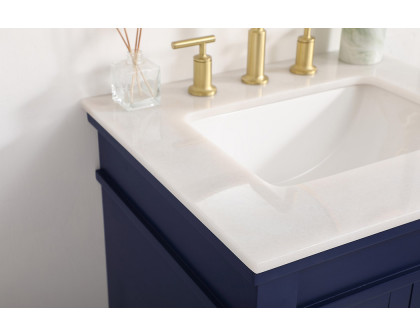 Elegant Bathroom Vanity - Blue, L 24" (VF13024BL)