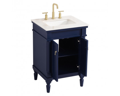 Elegant Bathroom Vanity - Blue, L 24" (VF13024BL)