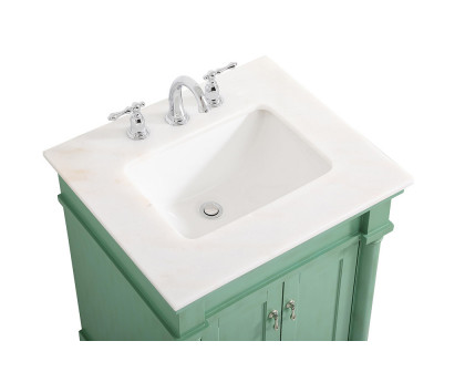 Elegant Bathroom Vanity - Vintage Mint, L 24" (VF13024VM)