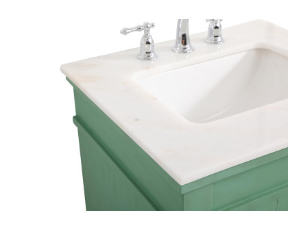 Elegant Bathroom Vanity - Vintage Mint, L 24" (VF13024VM)