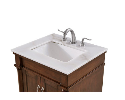 Elegant Bathroom Vanity - White, L 24" (VF13024WT)