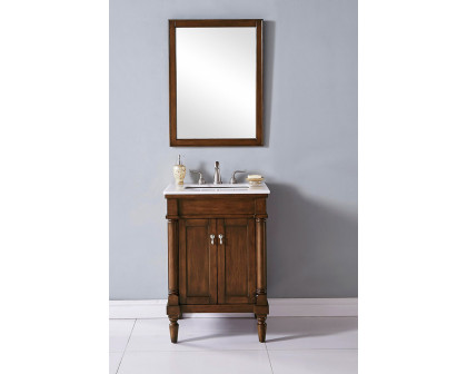 Elegant Bathroom Vanity - White, L 24" (VF13024WT)