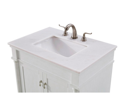 Elegant Bathroom Vanity - Antique White, L 30" (VF13030AW)