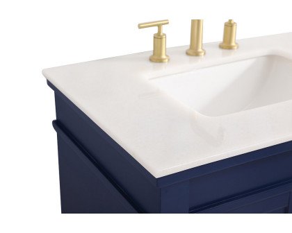 Elegant Bathroom Vanity - Blue, L 30" (VF13030BL)