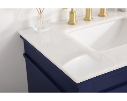 Elegant Bathroom Vanity - Blue, L 30" (VF13030BL)