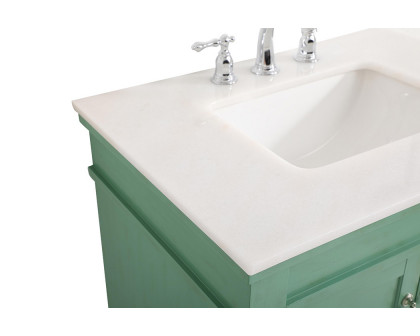 Elegant Bathroom Vanity - Vintage Mint, L 30" (VF13030VM)