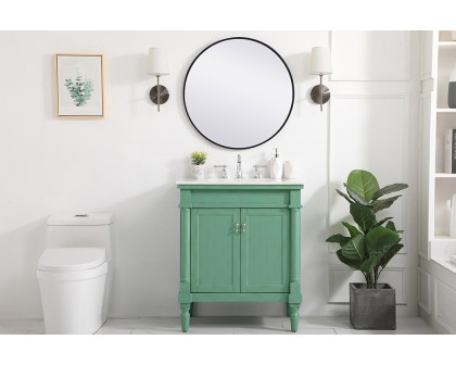 Elegant Bathroom Vanity - Vintage Mint, L 30" (VF13030VM)