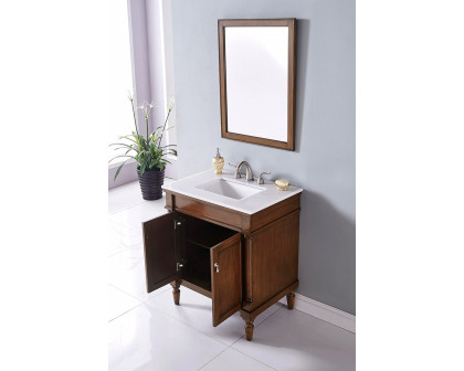 Elegant Bathroom Vanity - White, L 30" (VF13030WT)