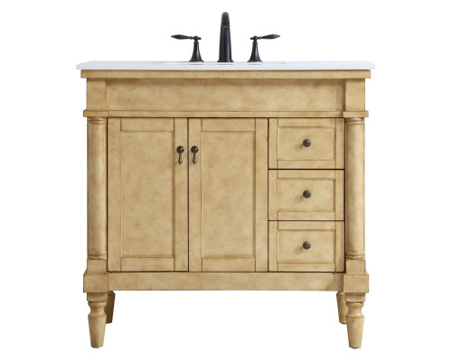 Elegant Bathroom Vanity - Antique Beige (VF13036AB)