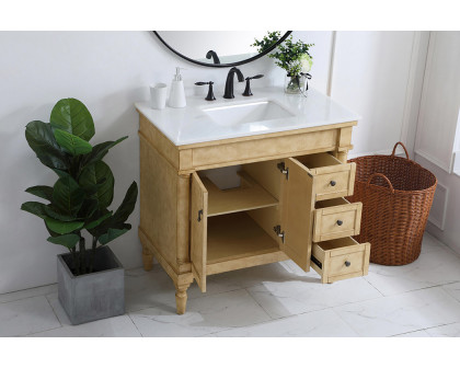 Elegant Bathroom Vanity - Antique Beige (VF13036AB)