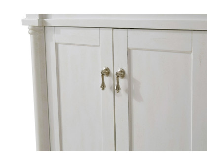 Elegant Bathroom Vanity - Antique White (VF13036AW)