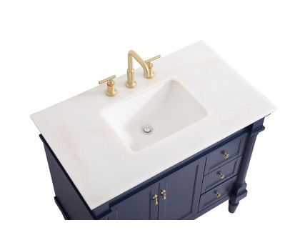 Elegant Bathroom Vanity - Blue (VF13036BL)