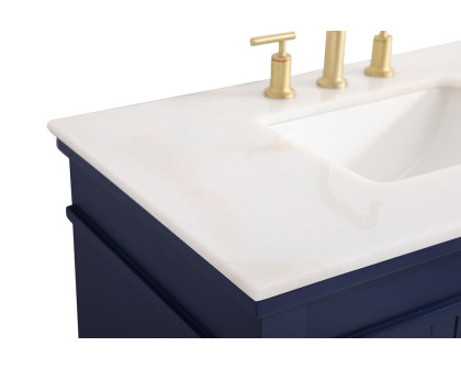 Elegant Bathroom Vanity - Blue (VF13036BL)