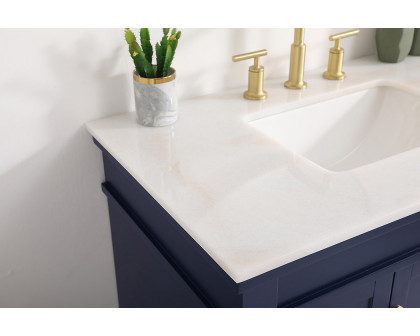 Elegant Bathroom Vanity - Blue (VF13036BL)