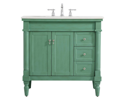 Elegant Bathroom Vanity - Vintage Mint (VF13036VM)