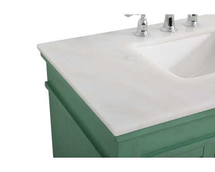 Elegant Bathroom Vanity - Vintage Mint (VF13036VM)