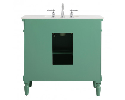 Elegant Bathroom Vanity - Vintage Mint (VF13036VM)