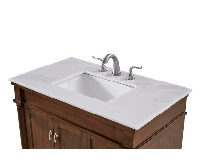 Elegant Bathroom Vanity - Walnut (VF13036WT)