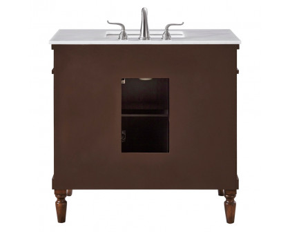 Elegant Bathroom Vanity - Walnut (VF13036WT)