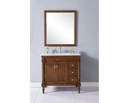 Elegant Bathroom Vanity - Walnut (VF13036WT)