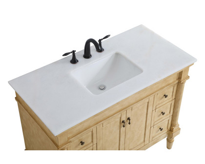 Elegant Bathroom Vanity - Antique Beige, L 42" (VF13042AB)