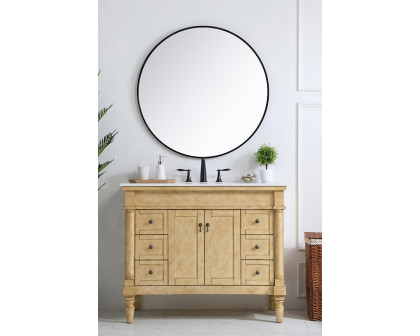 Elegant Bathroom Vanity - Antique Beige, L 42" (VF13042AB)