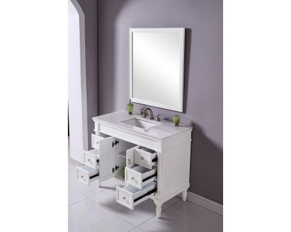 Elegant Bathroom Vanity - Antique White, L 42" (VF13042AW)