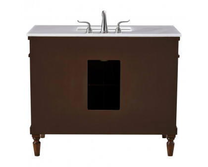 Elegant Bathroom Vanity - Walnut, L 42" (VF13042WT)