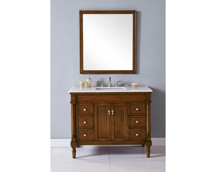 Elegant Bathroom Vanity - Walnut, L 42" (VF13042WT)