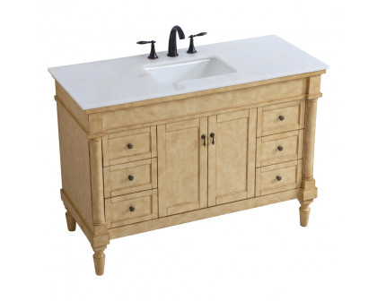 Elegant Bathroom Vanity - Antique Beige, L 48" (VF13048AB)