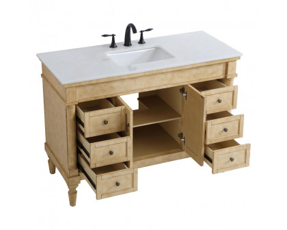 Elegant Bathroom Vanity - Antique Beige, L 48" (VF13048AB)