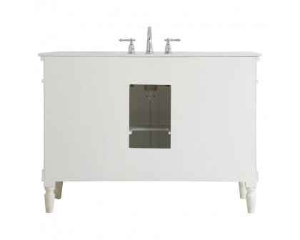 Elegant Bathroom Vanity - Antique White, L 48" (VF13048AW)