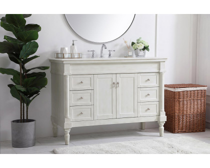 Elegant Bathroom Vanity - Antique White, L 48" (VF13048AW)