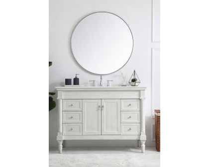 Elegant Bathroom Vanity - Antique White, L 48" (VF13048AW)