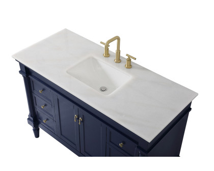 Elegant Bathroom Vanity - Blue, L 48" (VF13048BL)