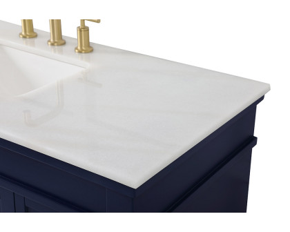 Elegant Bathroom Vanity - Blue, L 48" (VF13048BL)