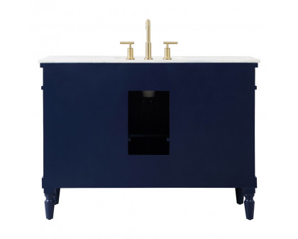 Elegant Bathroom Vanity - Blue, L 48" (VF13048BL)