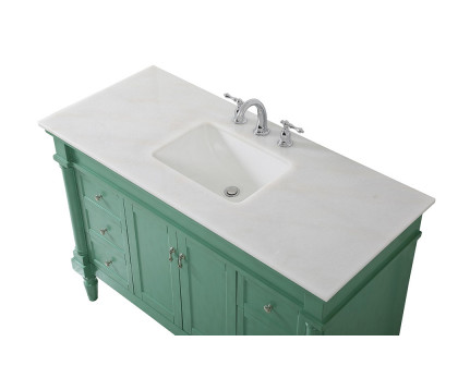 Elegant Bathroom Vanity - Vintage Mint, L 48" (VF13048VM)