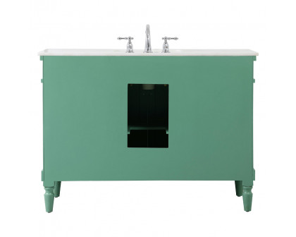 Elegant Bathroom Vanity - Vintage Mint, L 48" (VF13048VM)