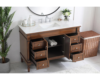 Elegant Bathroom Vanity - White, L 48" (VF13048WT)